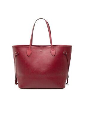 Louis Vuitton Epi Neverfull MM Tote Fuchsia Pink Leather